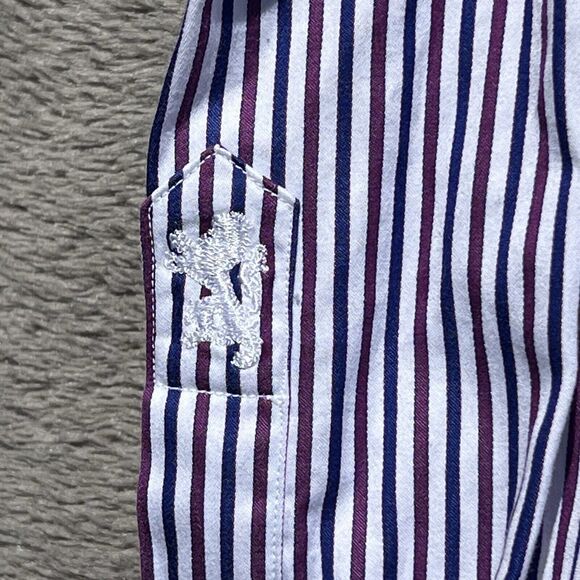 Bugatchi Uomo Dress‎ Shirt Mens 16.5 34/35 Purple Lavender French Cuffs - Picture 7 of 16